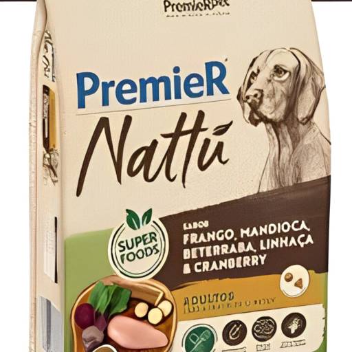PremieR Nattu Cães Adultos Frango, Mandioca, Beterraba, Linhaça & Cranberry por PetHouse Nutrição Animal 
