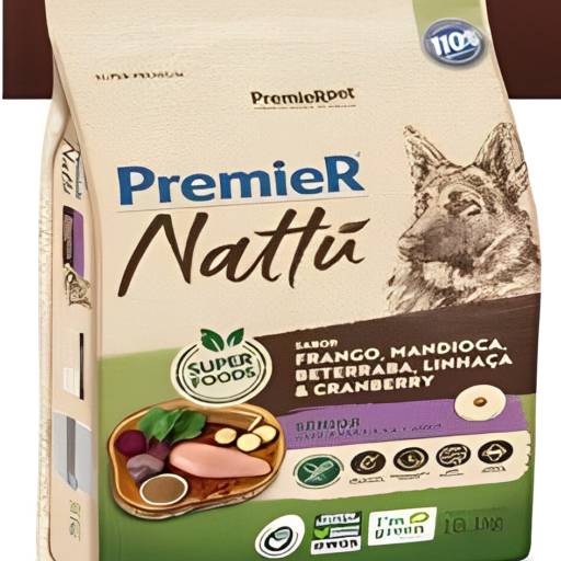 PremieR Nattu Cães Sênior Frango, Mandioca, Beterraba, Linhaça & Cranberry por PetHouse Nutrição Animal 