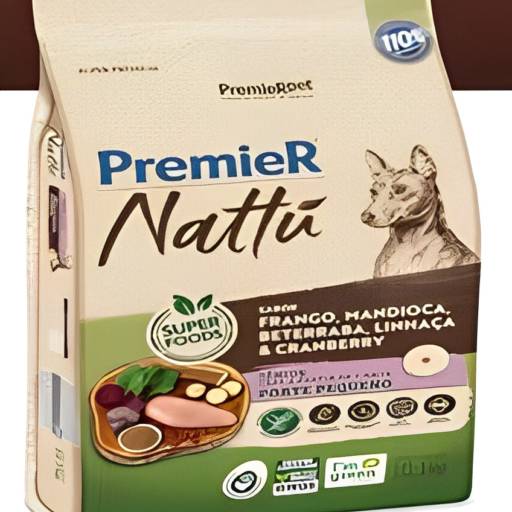 PremieR Nattu Cães Sênior Porte Pequeno Frango, Mandioca, Beterraba, Linhaça & Cranberry por PetHouse Nutrição Animal 