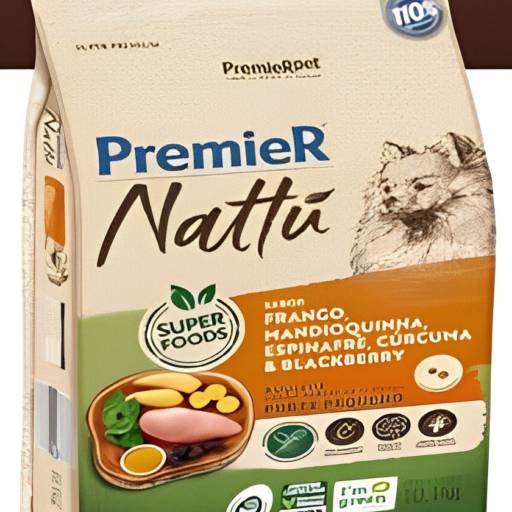 PremieR Nattu Cães Adultos Porte Pequeno Frango Mandioquinha, Espinafre, Cúrcuma & Blackberry por PetHouse Nutrição Animal 