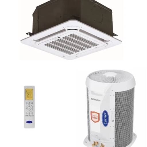  Ar-Condicionado Split Cassete 4 Vias Carrier 18.000 BTUs: Conforto e Elegância em Lins/SP por Friomix Climatizacao E Refrigeracao Ltda