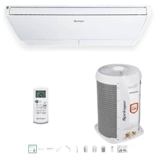 Ar-Condicionado Split Teto Springer Space Air 24.000 BTUs: Conforto e Tecnologia em Lins/SP por Friomix Climatizacao E Refrigeracao Ltda