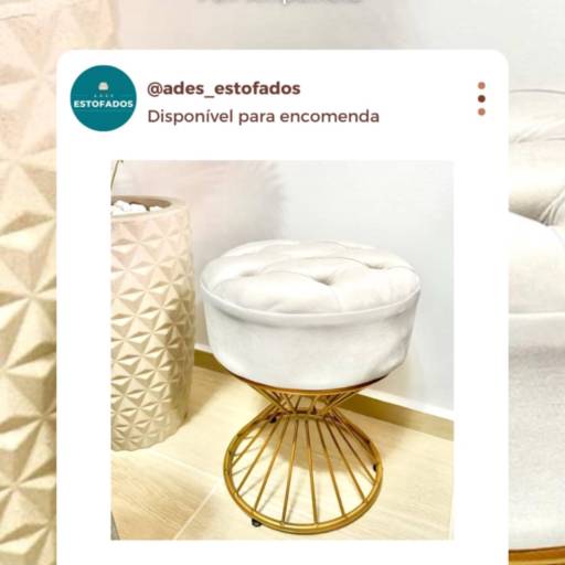 Puff Ampulheta por A.D.E.S Estofados