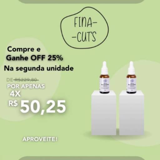 Comprar o produto de Compre e Ganhe OFF 25% na segunda unidade em Dermocosméticos pela empresa Fina Cut's  em Sorocaba, SP por Solutudo