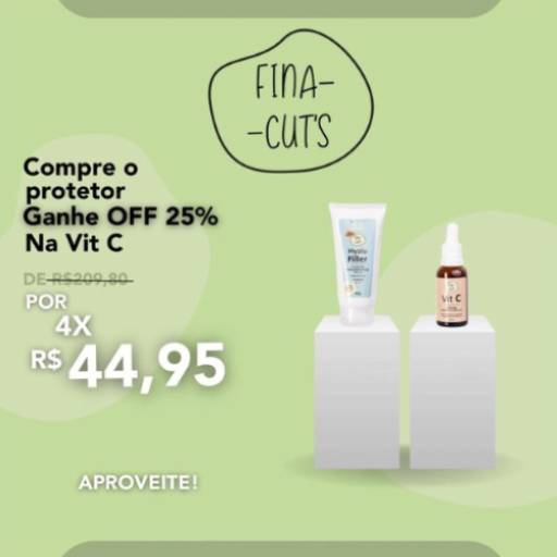 Comprar o produto de  Compre o Protetor e Ganhe OFF 25% na Vit C em Dermocosméticos pela empresa Fina Cut's  em Sorocaba, SP por Solutudo
