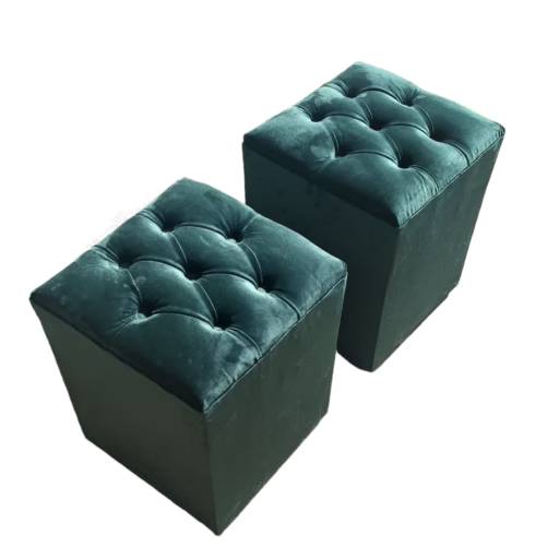 Puff de Um Lugar Capitone por A.D.E.S Estofados