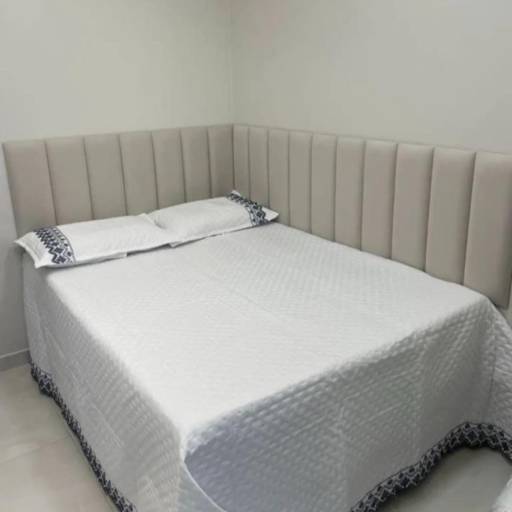 Kit Painel Cabeceira em L para Cama de Casal por A.D.E.S Estofados