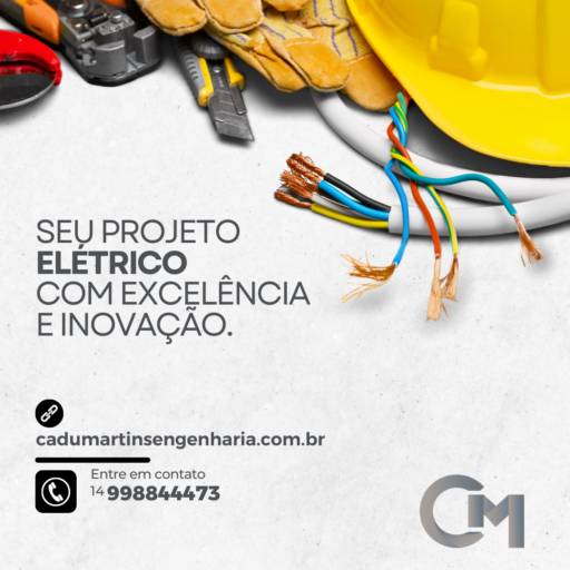 Projeto Elétrico Inovador - Segurança e Eficiência - Soluções Personalizadas por Cadu Martins Engenharia e Construção