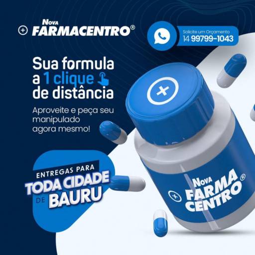 Comprar o produto de Central de Entregas Nova Farmacentro Manipulação e Drogaria em Medicamentos pela empresa Nova Farmacentro Manipulação e Drogaria (Loja 1) em Bauru, SP por Solutudo