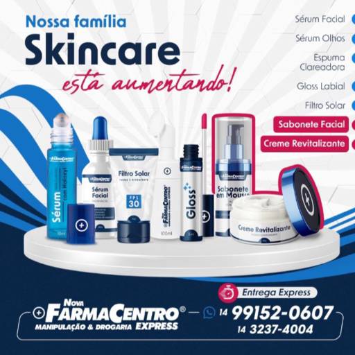 Comprar o produto de Skincare em Bauru  em Medicamentos pela empresa Nova Farmacentro Manipulação e Drogaria em Bauru, SP por Solutudo