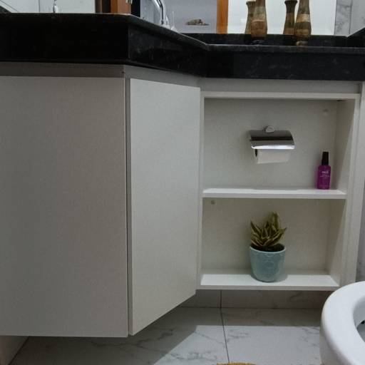 Comprar o produto de Armário para Banheiro - Elegância Funcional - Belo Horizonte em Móveis Planejados pela empresa ABC Planejados em Belo Horizonte, MG por Solutudo