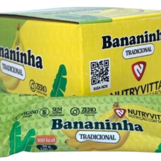 Bananinha Tradicional - Caixa com 24 Unidades (Sem Glúten e Zero Gordura Trans) por Consumo Verde