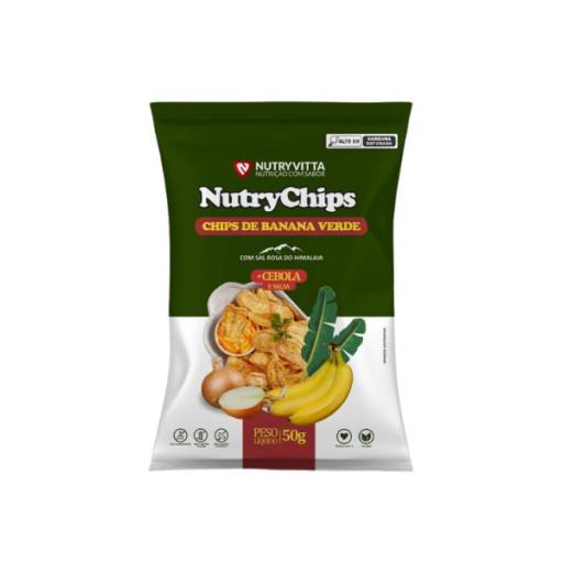 Chips de Banana Verde Sabor Cebola - Venda no Atacado