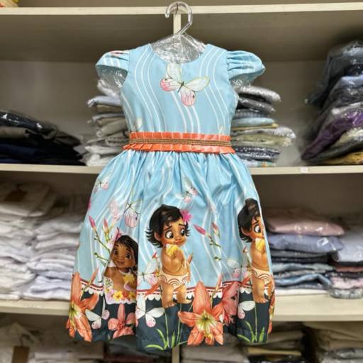 Comprar o produto de Vestido Moana em Vestidos pela empresa Adrivar Modas Infantil e Infanto Juvenil em Foz do Iguaçu, PR por Solutudo