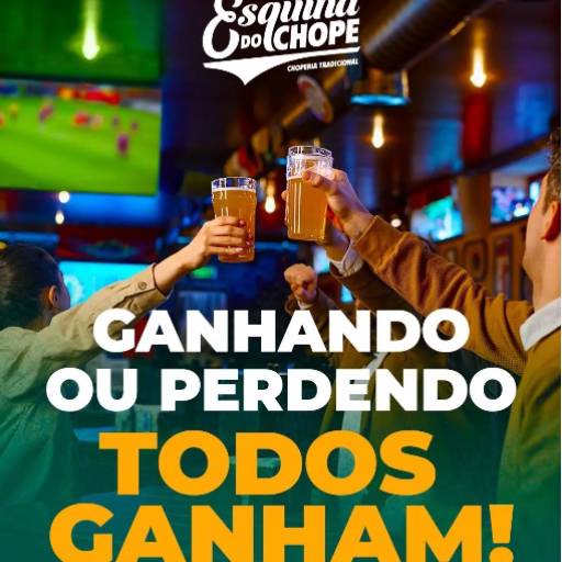 O ponto de encontro perfeito para assistir AQUELE futebol! por Esquina do Chope