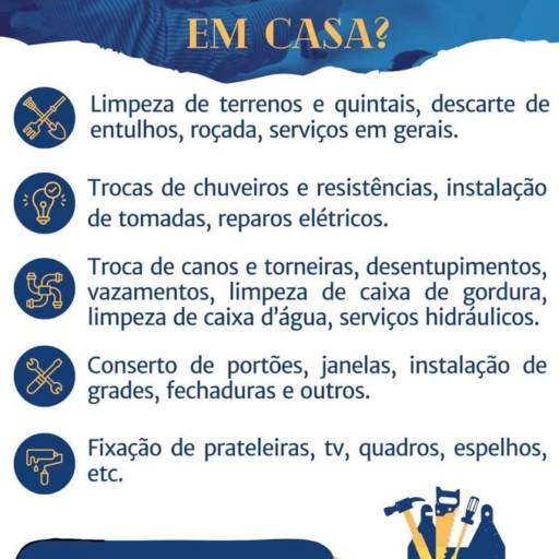 Precisando de reparos em casa?