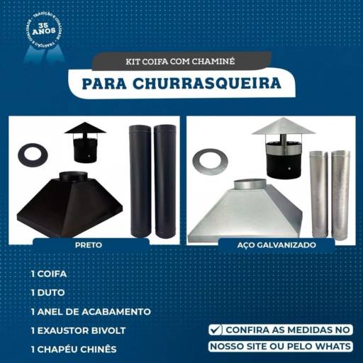 Coifa para Churrasqueira por Galvo Calhas