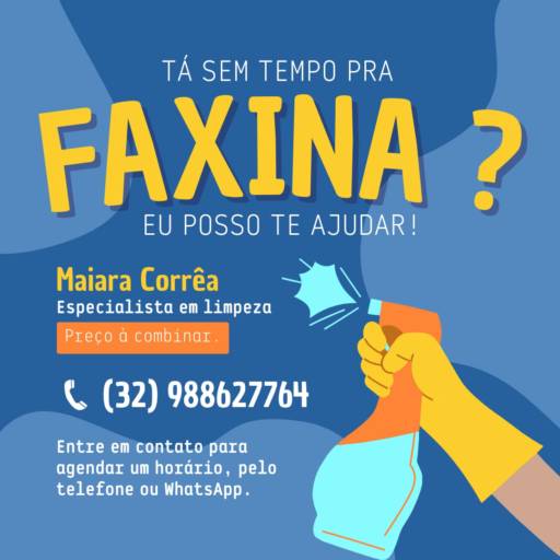 Tá sem Tempo pra Faxina???