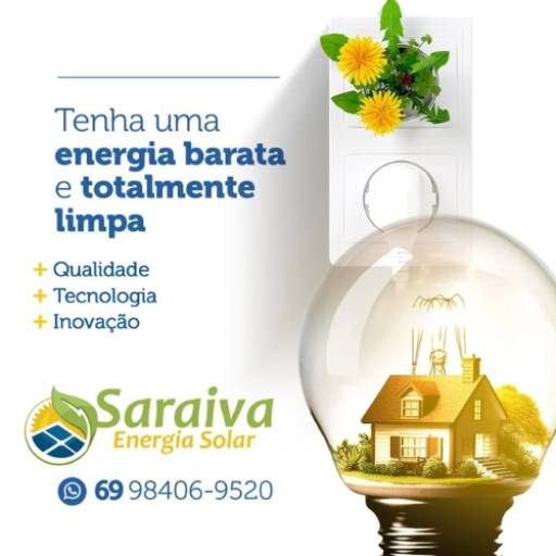 Placa Solar - Energia Sustentável para Residências em Cujubim por Saraiva Energia Solar