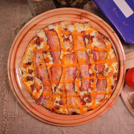 Comprar o produto de Pizza Bacon com Cheddar em Pizzas pela empresa Pizzaria Hulligel em Mineiros, GO por Solutudo