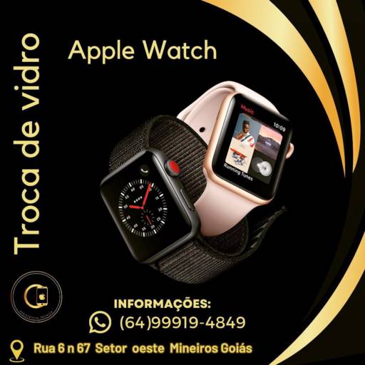 Comprar o produto de Troca de vidro Apple Watch em Apple Watch pela empresa Office Assistência Técnica em Mineiros, GO por Solutudo