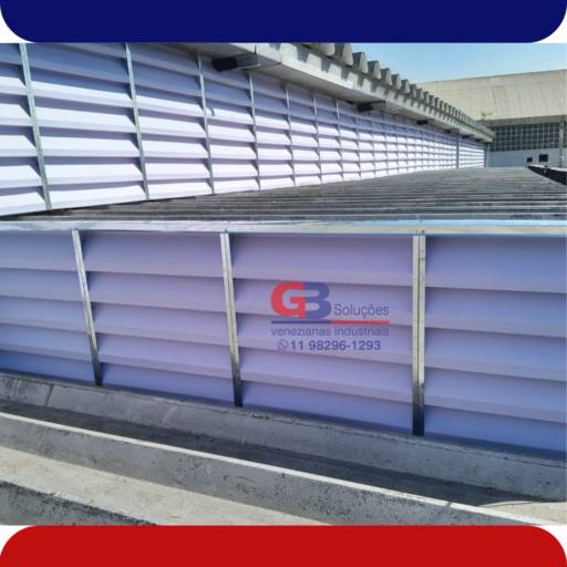 Instalação Veneziana Industrial PVC Lanternin GB Soluções 