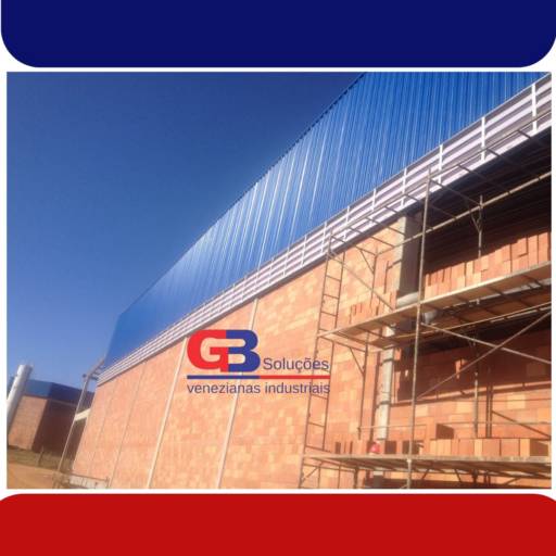 Instalação Veneziana industrial PVC GB Soluções 