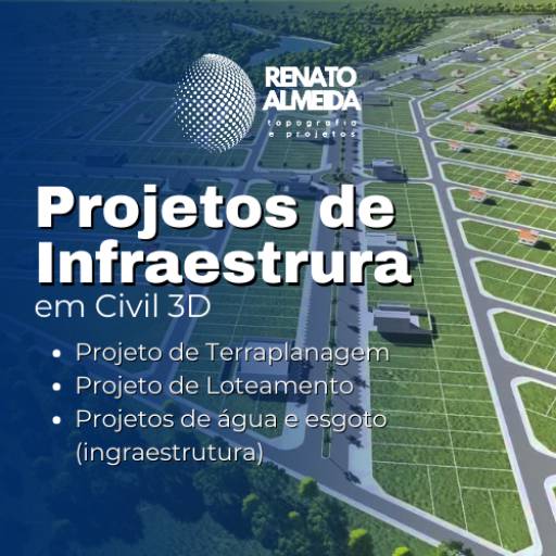 Comprar o produto de Projetos de Infraestrutura em Civil 3D em Projetos pela empresa Renato Almeida Topografia & Projetos em Itapetininga, SP por Solutudo