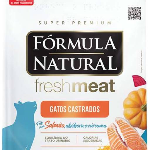 Fórmula Natural Fresh Meat Salmão para Gatos Castrados - Nutrição Premium - São Paulo, SP