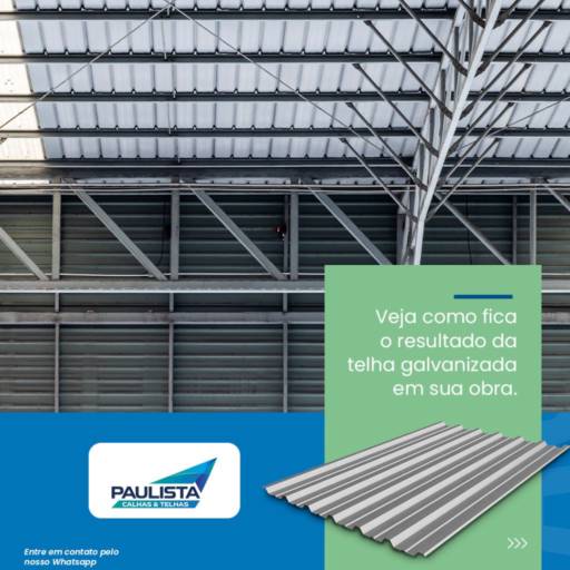 Telhas Galvanizadas - Eficiência e Estilo para seu Telhado em Lençóis Paulista em Lençóis Paulista, SP por Paulista Calhas e Telhas