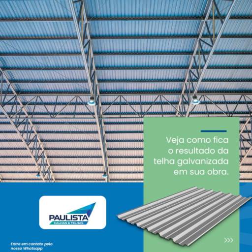 Telhas Galvanizadas - Eficiência e Estilo para seu Telhado em Lençóis Paulista em Lençóis Paulista, SP por Paulista Calhas e Telhas