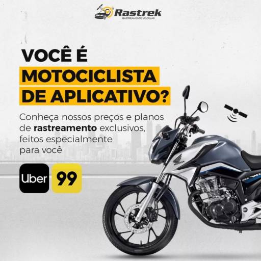 Comprar o produto de Rastreamento para motociclista de aplicativo em Bauru e região em Rastreadores pela empresa Rastrek Bauru e Região em Bauru, SP por Solutudo