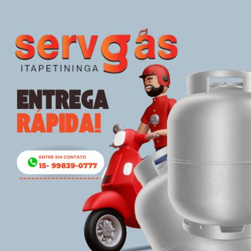 Comprar o produto de Entregas Rápida de Gás em Gás pela empresa Servgás em Itapetininga, SP por Solutudo