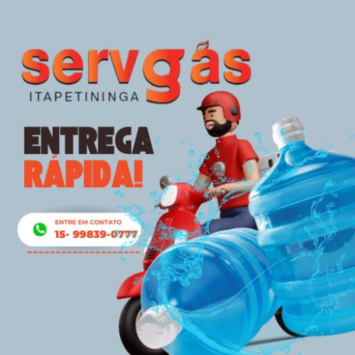 Comprar o produto de Delivery de Água Mineral em Águas Minerais pela empresa Servgás em Itapetininga, SP por Solutudo
