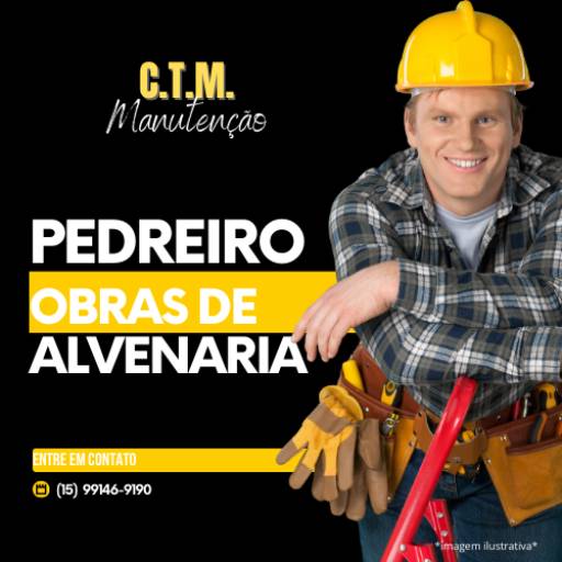 Comprar o produto de Pedreiro - Obras de Alvenaria  em Construtores - Pedreiros pela empresa CTM Manutenção em Itapetininga, SP por Solutudo