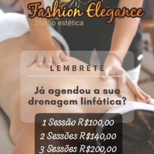Comprar a oferta de Promoção Drenagem Linfática  em Massagem  pela empresa Fashion Elegance Studio Estética em Bauru, SP por Solutudo