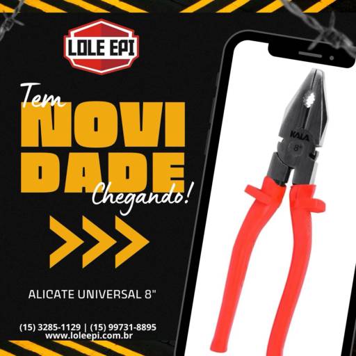 Alicate Universal 8 - Eficiência e Versatilidade - Tietê/SP