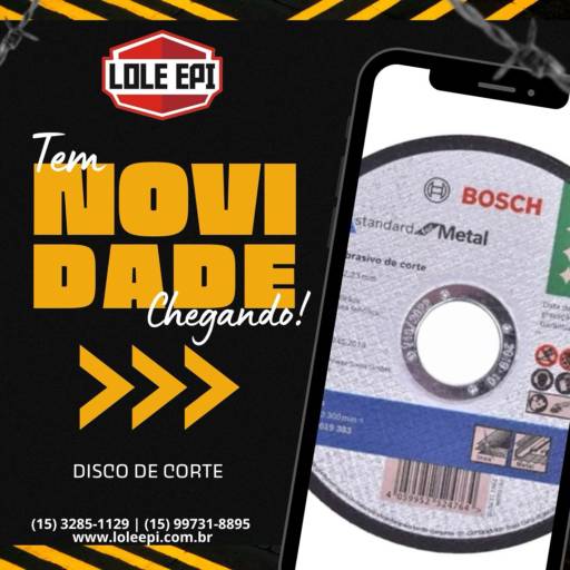 Disco de Corte de Alta Performance - Precisão e Durabilidade - Tietê/SP por Lole EPI Disco de Corte de Alta Performance - Precisão e Durabilidade - Tietê/SP por Lole EPI