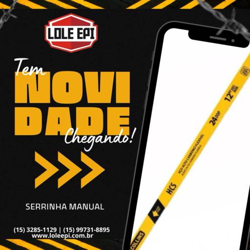 Serrinha Manual de Precisão - Corte Eficiente e Preciso - Tietê/SP por Lole EPI Serrinha Manual de Precisão - Corte Eficiente e Preciso - Tietê/SP por Lole EPI