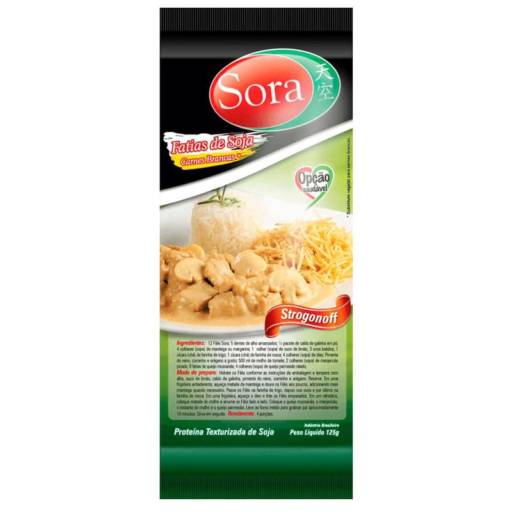 Fatias de Carne Vegetal para Strogonoff 125g - Sora