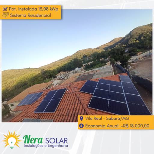 Energia Solar Fotovoltaica para Residência - Conforto e Economia para Seu Lar em Sabará