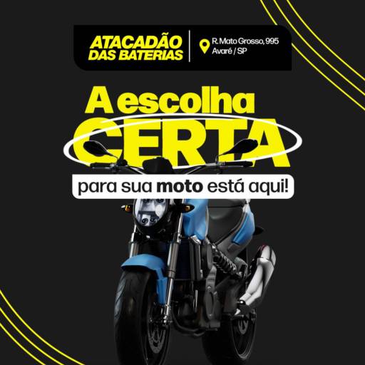 Loja de Bateria para Moto em Avaré: Potência e Confiança para suas Aventuras nas Estradas por Atacadão das Baterias em Avaré
