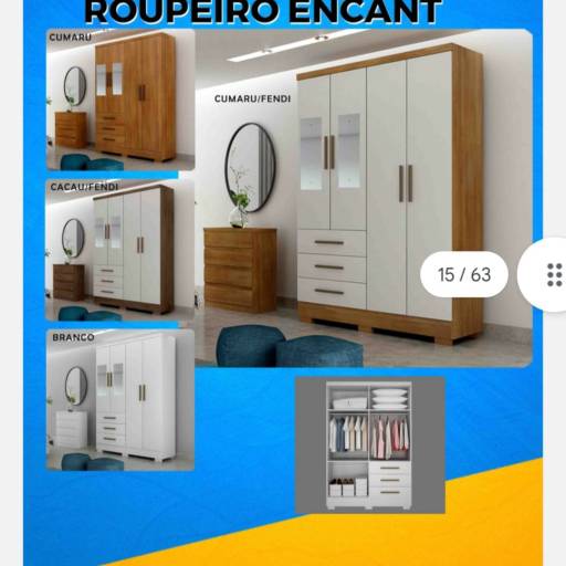 Roupeiro Encant - Beleza e Organização para Seu Quarto em Uberlândia por Top Móveis