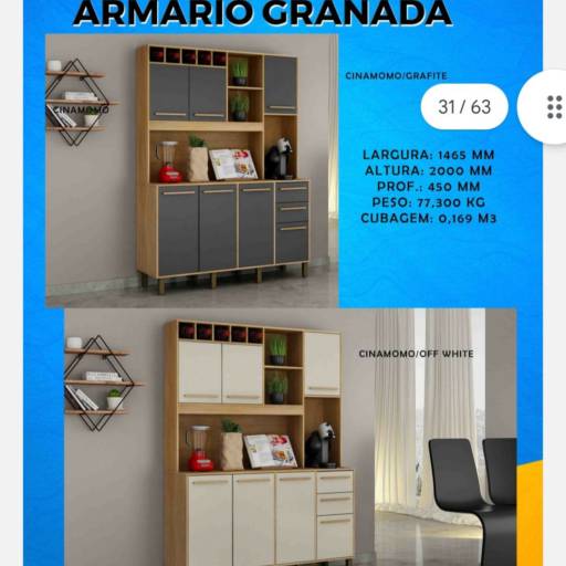 Armário Granada - Elegância e Funcionalidade para sua Casa em Uberlândia
