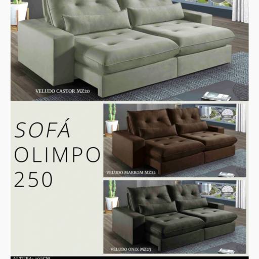 Sofá Olimpo 250 - Luxo e Conforto para sua Sala em Uberlândia