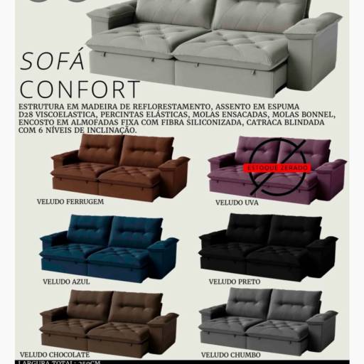 Sofá Confort - Aconchego e Estilo para sua Sala em Uberlândia
