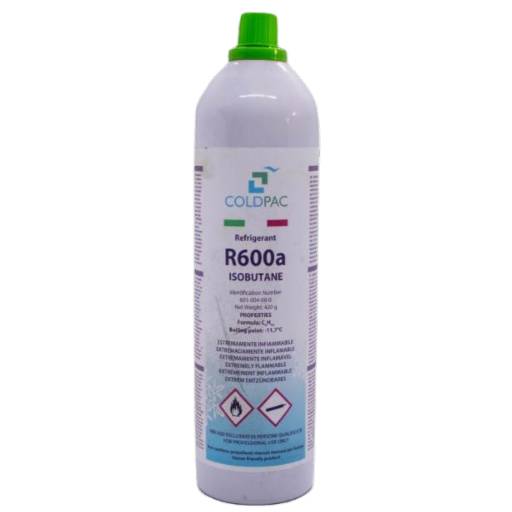 Fluido Gás Refrigerante Isobutano G-Cold R600 - 420g por JG Peças, Consertos e Manutenção de Geladeiras e Máquina de Lavar 