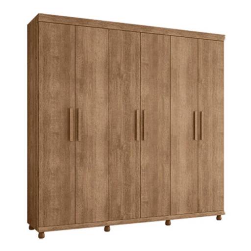 Guarda roupa Gênova 6 portas Móveis Lanza