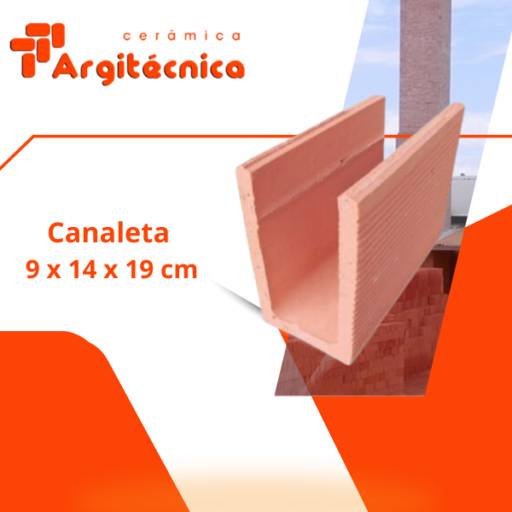 Canaleta de Cerâmica 9 x 14 x 19 cm 