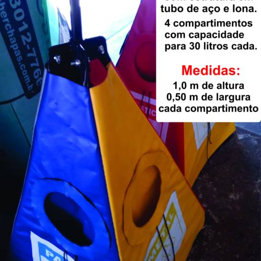 Lixeira Seletiva - Contribuindo para um Ambiente Sustentável em Itatinga por Valter Toldos e Letreiros